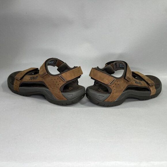 Teva Marston Sandals Men's Size 8 Brown Leather River Active Sport Sandals - Picture 6 of 12